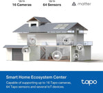 Tapo H500 Smart Home Hub connects up to 16 cameras & 64 sub-G sensors, with 16GB storage & SATA expandability