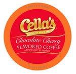 Cella's Chocolate Cherry Coffee Pods Compatible with Keurig K Cup Brewers