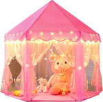 Monobeach Princess Tent Girls Large Playhouse Kids Castle Play Tent with Star Lights Toy for Children Indoor and Outdoor Games, 55'' x 53'' (DxH)