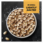 Wonderful Lightly Salted In-Shell Pistachios, Gluten Free, Plant Based Protein, 16 Ounce Resealable Bag