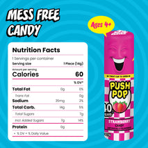 Push Pop Candy Lollipops Variety Pack 24 Count Assorted Fruity Flavors