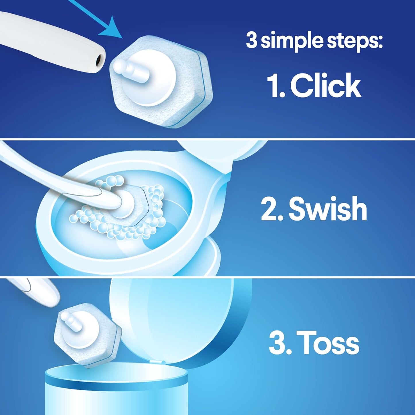 CLOROX Original Toilet Cleaning System - ToiletWand, Storage Caddy and 16 Heads, (Package May Vary)