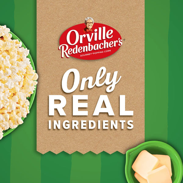 Orville Redenbacher's Microwave SmartPop! Butter Flavor, 4g Fiber, 94% Fat-Free, 12-Count 2.69 oz. Bags