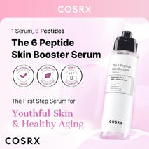 cosrx 6x peptide collagen booster toner serum for all skin types with copper peptides, niacinamide, and hyaluronic acid, 150ml