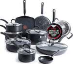 T-fal Ultimate Hard Anodized Nonstick Fry Pan Set 2 Piece, Oven Broiler Safe