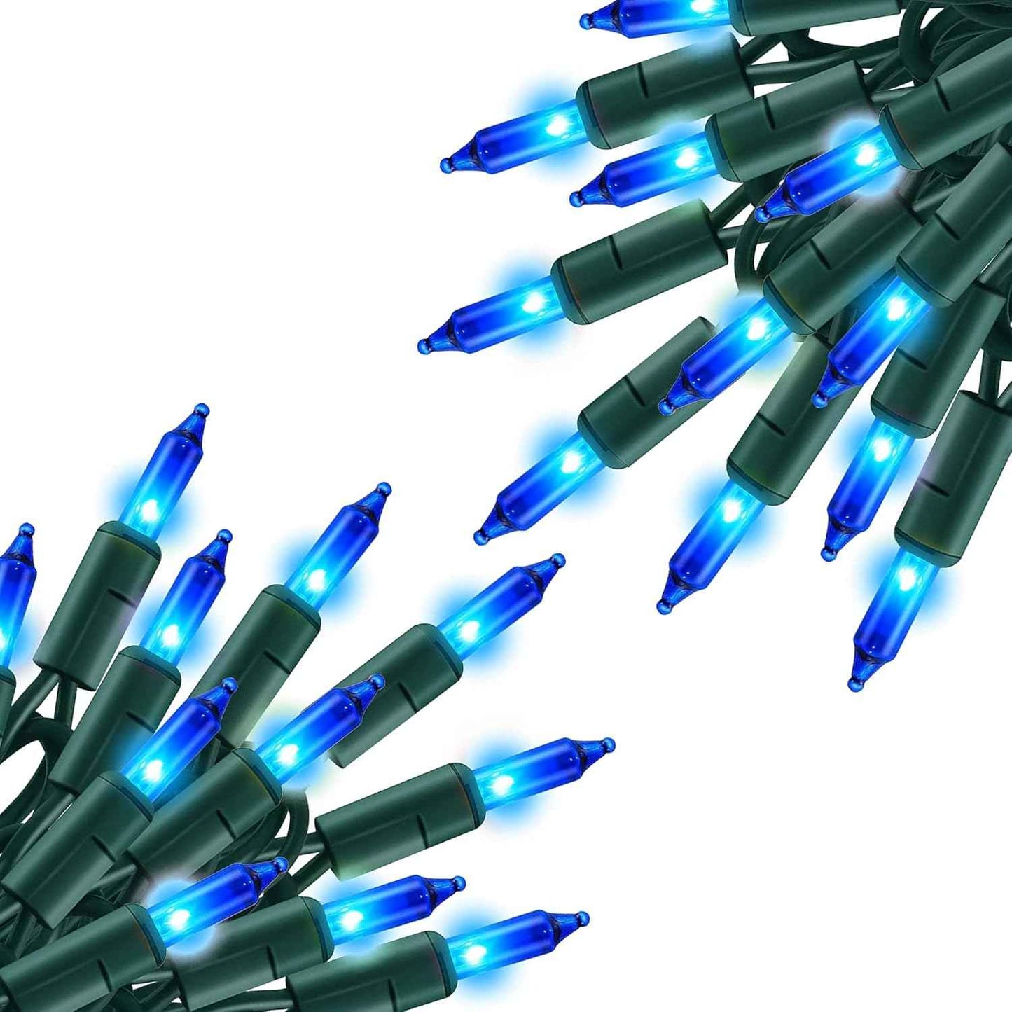 TW SHINE Warm White Christmas Lights Outdoor, 20FT 100 Count Incandescent Christmas Light Indoor, Waterproof Christmas Tree String Lights for Xmas Decorations