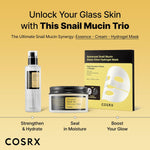 cosrx snail 96 mucin power essence 2ea & retinol 0.1% cream mini sample gift set for glass skin