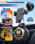 Qifutan Car Phone Holder Mount Phone Mount for Car Windshield Dashboard Air Vent Universal Hands Free Automobile Cell Phone Holder Fit for iPhone Smartphone Camera Mounts