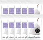 Custom fit liners for simplehuman kitchen trash cans, 50% PCR plastic, 50-60 liter capacity