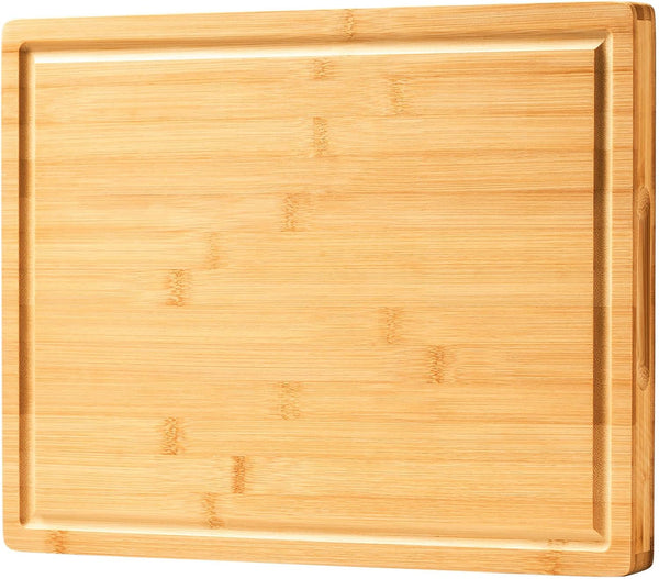 Large 18 inch bamboo cutting board for kitchen use