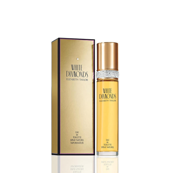 elizabeth taylor white diamonds women's eau de toilette fragrance, 3.3 fl oz long-lasting floral edp spray