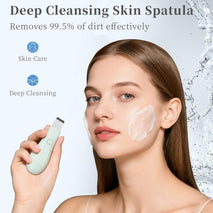 Blackhead remover tool for face and nose, skin scrubber spatula deep pore cleaner, daily skin care for men and women