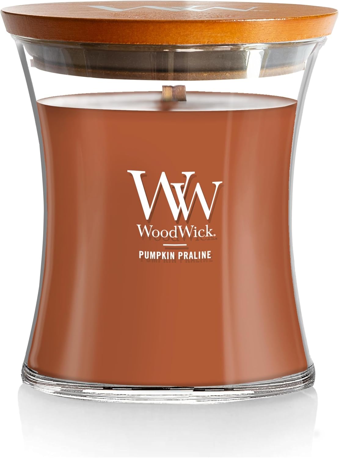 WoodWick Cinnamon Chai Holiday Candle Gifts for Women and Men, 9.7 oz Medium Hourglass Candle with Crackling Wick