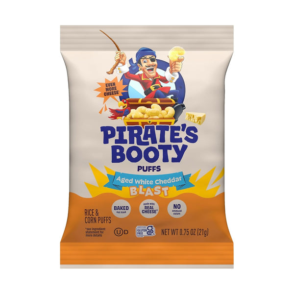 Pirate's Booty Aged White Cheddar and Cheddar Blast Cheese Puffs Variety Pack