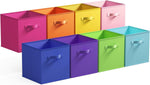 Storage Cube Organizer 6 Pack Pink Fabric Bins for Shelves Closet