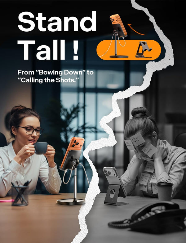Adjustable Desk Phone Holder for Office Decor and Gaming Essentials