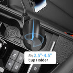 Adjustable Cup Phone Holder for Car with 360° Gooseneck Mount