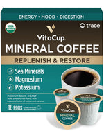 VitaCup Organic Keto Coffee Pods, Single Serve Compatible with Keurig K-Cup Brewers, 16 Count