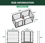 FXW Homeplus Unleashed Indoor Dog Playpen - Stress-Free and Safe Play, Heavy Duty 24 Inch 6 Panels Dog Pen for Puppy and Small Dogs, Black│Patented