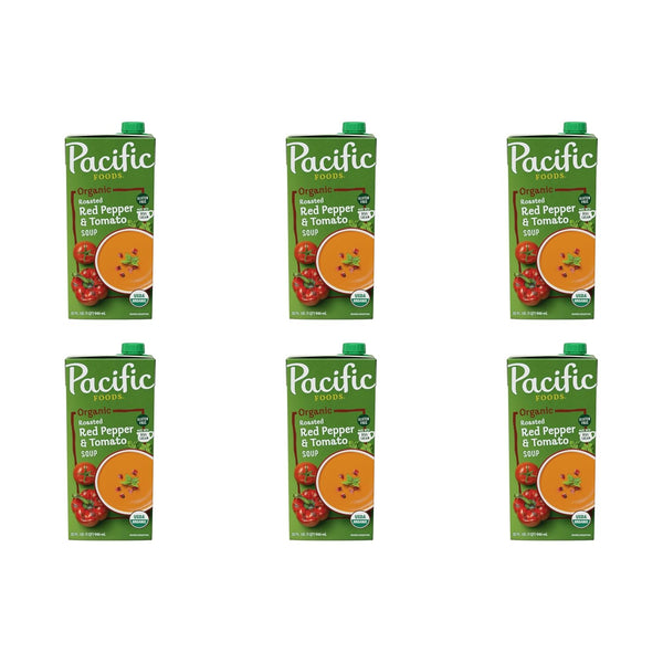 Pacific Foods Organic Creamy Roasted Pepper & Tomato Soup, 32 Fl Oz