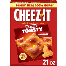 Cheez-It Extra Toasty Baked Snack Crackers Family Size 21oz Box