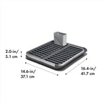 OXO Good Grips Aluminum Fold Flat Dish Drying Rack for Kitchen Counter