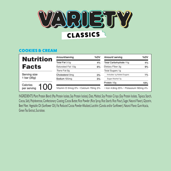 YuBi Bars Variety Pack, 12 Pack, 14.8oz, Gluten Free, Dairy Free, Non-GMO, Low Sugar, Low Carb