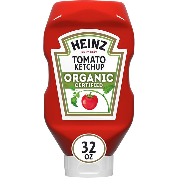 heinz organic tomato ketchup 32 oz bottle non-gmo kosher certified