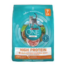 Purina ONE High Protein healthy plus ideal with chicken dry cat food for weight control 7 lb bag