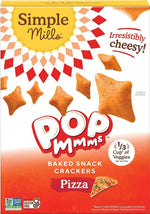 Simple Mills Pop Mmms Cheddar Baked Snack Crackers, Gluten Free, 4 Ounce (Pack of 3)