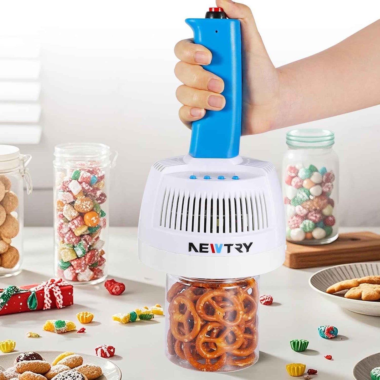 NEWTRY 110V Induction Sealer 20-100mm Handheld Machine for Sealing Bottles and Caps