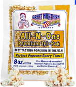 Bulk Popcorn Machine Packets with Kernels, Oil, and Salt for 24 Servings