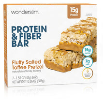 Wonderslim High Fiber Protein Bars for Hunger Control and Satiety