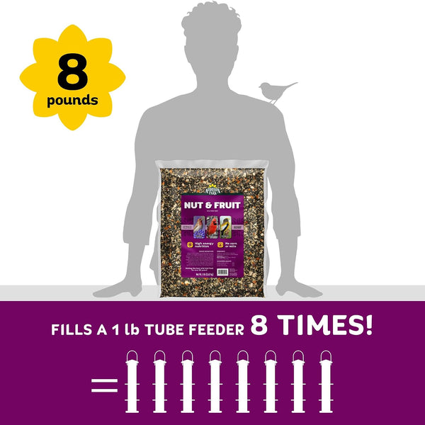 Audubon Park 8 lb. Wild Bird Seed Blend with Sunflower Seeds and Dried Fruit