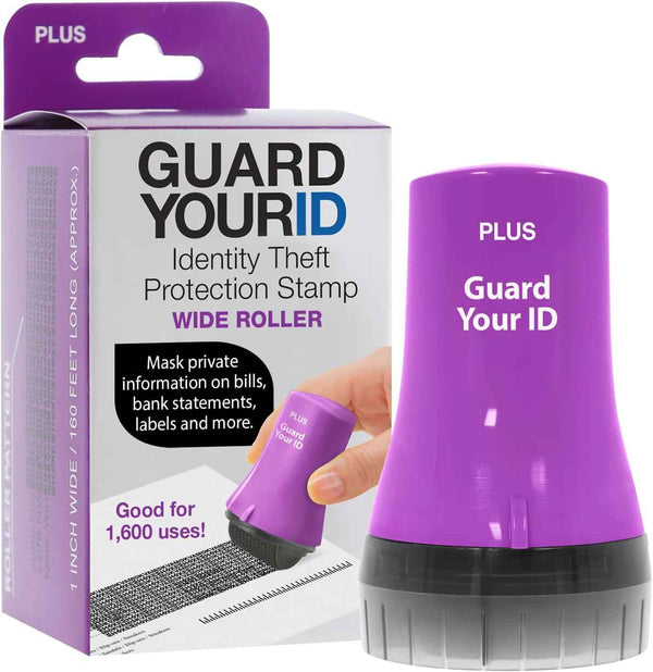 Guard Your ID Advanced 2.0 Roller 3-Pack for Identity Theft Protection, Confidential Security Stamp Mixed Color Kit (Turquoise, Green, White)