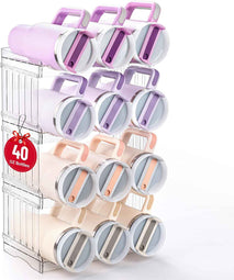 Large Tumbler Organizer for Stanley Cup 40 oz, Patented Kitchen Pantry Organizers and Storage for Stanley Cup Accessories, Stackable Water Bottle Organizer Holder Gifts 4Pack Large-12-bottle