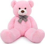 MaoGoLan Giant Teddy Bear 4 Feet,Adorable and Cuddly Big Bear Stuffed Animal 47", Classic Teddy Bear Plush Gift Decoration for Baby Shower,Party,Birthday,Valentines Day,Tan