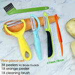 GANNK Vegetable Potato Peelers for Kitchen, Y Peeler for Apple Fruit Carrot Zucchini Cucumber Potatoes, Good Grip Veggie Peeler Makes Peeling Very Easy