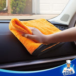 MR.SIGA premium microfiber car washing and detailing towels, dual-sided, gold, 6 pack, 15.7 x 23.6 inch