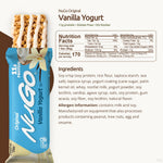 NuGo Vanilla Yogurt Protein Bar, 11g Protein, Gluten Free, 15 Count