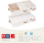 StorageWorks Large Under Bed Storage Containers with Handles and Label Holder, 2 Pack Ultra-thick Fabric Storage Bins