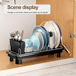 Compact Dish Drying Rack for Countertops, Small-Sized for Dorms and RVs