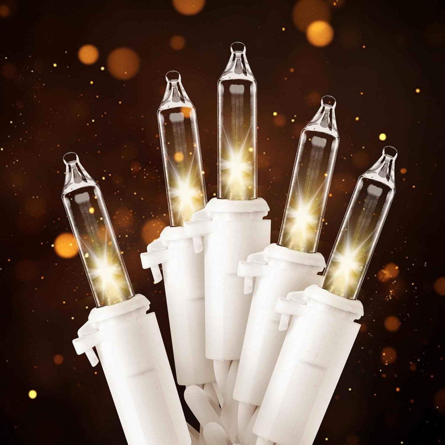 JOIEDOMI Christmas String Lights Indoor,100 Count Mini Warm Fairy Light,21.5FT Lighting Decor for Patio Dorm Classroom Bedroom Holiday Wedding Party Garland Birthday Festival Valentines Day,White Wire