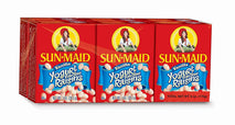 Sun-Maid vanilla yogurt coated raisins (6 pack) 1 oz snack-size boxes for lunch and back to school