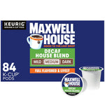 Maxwell House Decaf House Blend Medium Roast K-Cup Coffee Pods, 84-count box
