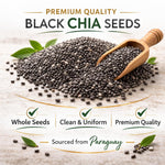 Organic Black Chia Seeds 4 lb Bulk – High Fiber Omega-3 Superfood, Non-GMO, Gluten Free, Vegan, Kosher, Whole Chia Seeds for Smoothies, Chia Pudding, Overnight Oats & Baking – Cereausly