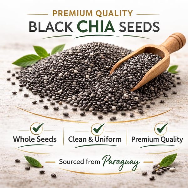 Organic Black Chia Seeds 4 lb Bulk – High Fiber Omega-3 Superfood, Non-GMO, Gluten Free, Vegan, Kosher, Whole Chia Seeds for Smoothies, Chia Pudding, Overnight Oats & Baking – Cereausly