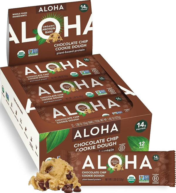 Organic Plant-Based Protein Bars, 12-count, 1.98 Oz, Vegan, Gluten-Free, Paleo