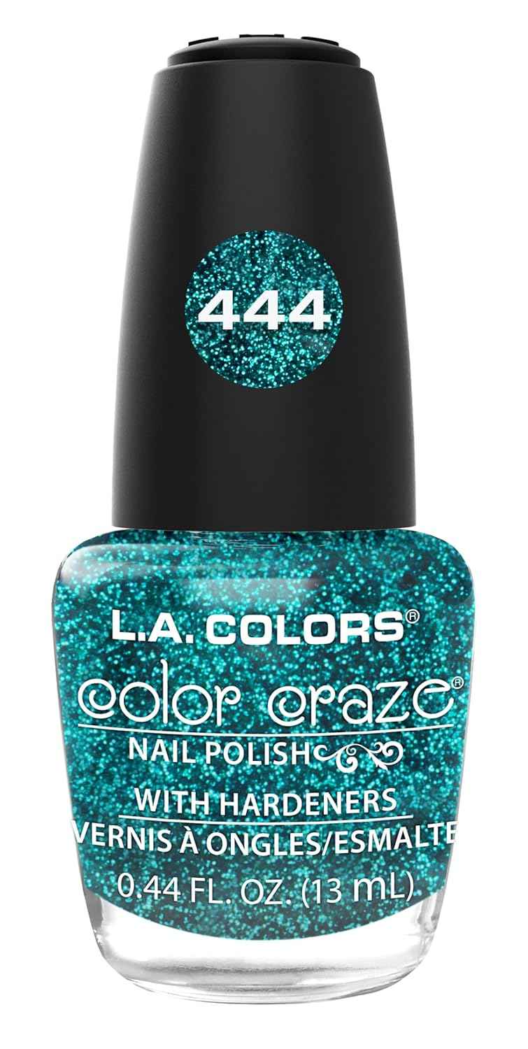 L.A. COLORS Color Craze Nail Polish, Glitter Bomb CNP543