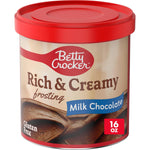 Betty Crocker Gluten-Free Vanilla Frosting, 16 oz, Artificially Flavored, Rich and Creamy